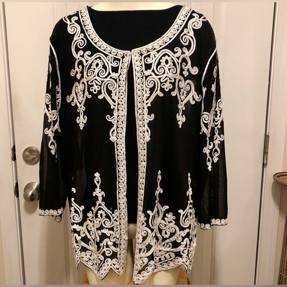 Simply Couture Jackets & Blazers - SIMPLY COUTURE MESH JACKET XXL NWT
